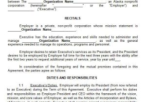 Ceo Employment Contract Template Executive Agreement 10 Download Free Documents In Pdf Word