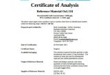 Certificate Of Analysis Fda Template 11 Sample Certificate Of Analysis Templates to Download