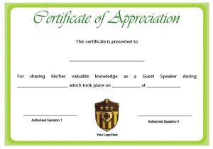 Certificate Of Appreciation for Speakers Template 12 Genuine Samples Of Certificate Of Appreciation for