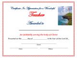 Certificate Of Appreciation for Teachers Template 8 Best Images Of Free Printable Teacher Appreciation