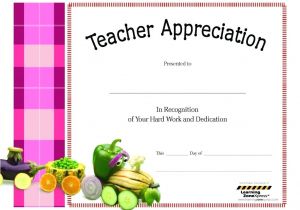 Certificate Of Appreciation for Teachers Template Template Teacher Appreciation Certificate Template