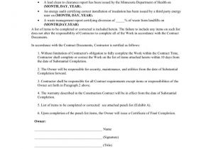 Certificate Of Final Completion Template Certificate Of Substantial Completion In Word and Pdf formats