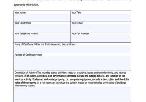 Certificate Of Insurance Request form Template Certificate Of Insurance Request form Template Best