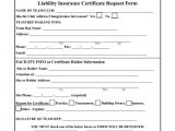 Certificate Of Insurance Request form Template Certificate Of Insurance Request form Template Business