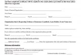 Certificate Of Insurance Request form Template Certificate Of Insurance Request form Template Gallery