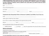 Certificate Of Insurance Request form Template Certificate Of Insurance Request form Template Gallery