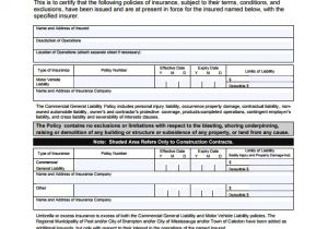 Certificate Of Insurance Template Doc 15 Certificate Of Insurance Templates to Download Sample