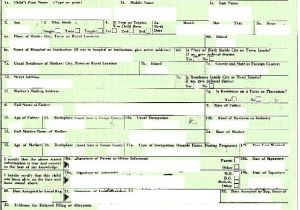 Certificate Of Live Birth Template Real Birth Certificates In Hawaii In 1961 there Were