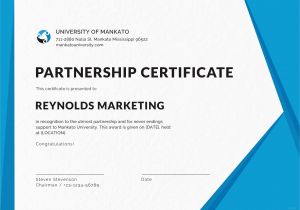 Certificate Of Partnership Template Free Business Certificate Design Template In Psd Ms Word