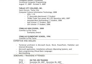 Certificate On Resume Sample My Resume