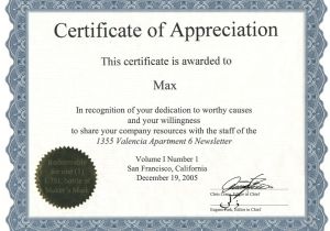 Certificates Of Appreciation Templates Appreciation Certificate Certificate Templates