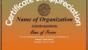 Certificates Of Appreciation Templates Certificate Of Appreciation Template Professional Word