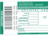 Certified Mail Receipt Template Ucr Mail Services Receipt for Certified Mail Ps form 3800