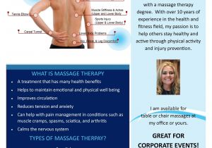 Chair Massage Flyer Templates Corporate Chair Massage Flyer