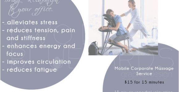 Chair Massage Flyer Templates Massage Business Flyer Flyers Poster Corporate