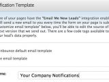 Change Of Email Address Notification Template Lead Notification and Communication Documentation