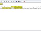 Change Of Email Address Template Create An Email Template In Crm 2011
