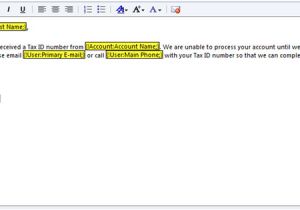 Change Of Email Address Template Create An Email Template In Crm 2011