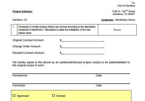 Change order Proposal Template 8 Change Request Samples Sample Templates