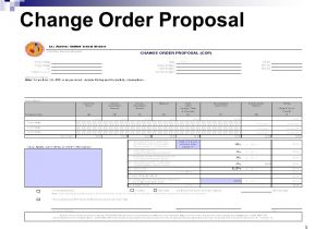 Change order Proposal Template Change order Estimating Ppt Download