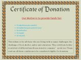 Charitable Donation Certificate Template Charity Voucher Templates Company Documents