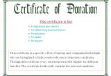 Charitable Donation Certificate Template Charity Voucher Templates Samples and Templates