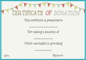 Charitable Donation Certificate Template Donation In Honor Of Certificate Template Donation