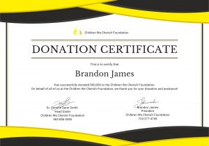 Charitable Donation Certificate Template Free Donation Certificate Template In Adobe Photoshop