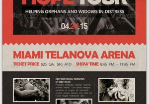 Charity event Flyer Templates Free Hope tour Charity event Flyer Template by Rockibee