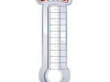 Charity thermometer Template Fundraising thermometer Template Playbestonlinegames