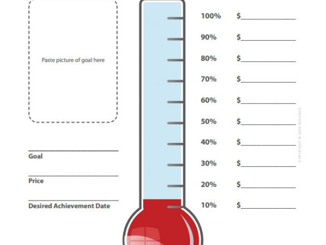 Charity thermometer Template Goal thermometer Template Excel Calendar ...