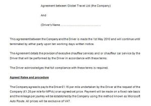Chauffeur Contract Template 18 Job Contract Templates Word Pages Docs Free