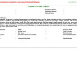 Chauffeur Contract Template Chauffeur Motorbus Job Employment Contract Sample