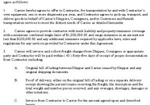 Chauffeur Contract Template Sample Employment Contract for Truck Driver