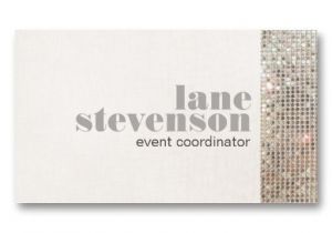 Cheap Business Card Templates event and Entertainment Planner Sequins Business Card