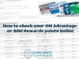 Check My Easy Card Balance How to Check Your Sm Advantage or Bdo Rewards Points and