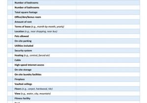 Checklist Template Word 2013 Download Checklist Templates for Selecting Ideal Apartment