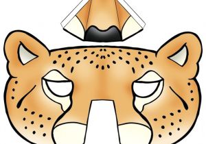 Cheetah Face Mask Template 64 Free Kids Face Masks Templates for Halloween to Print