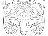 Cheetah Face Mask Template Cheetah Mask Coloring Page Free Printable Coloring Pages