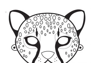 Cheetah Face Mask Template Ideas for A Natural African Safari theme Party