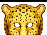 Cheetah Face Mask Template Masks Clipart Cheetah Pencil and In Color Masks Clipart