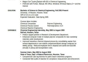 Chemical Engineering Internship Resume Samples Engineering Resume Template 32 Free Word Documents