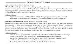 Chemical Engineering Internship Resume Samples Resume Samples for Chemical Engineers Chemical Engineer