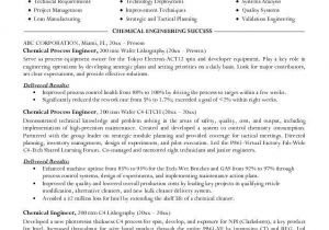 Chemical Engineering Resume Resume Samples for Chemical Engineers Chemical Engineer