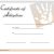 Child Adoption Certificate Template Fake Child Adoption Certificate Template Free Sample