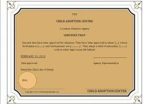 Child Adoption Certificate Template when A Child is Adopted An Amended Birth Certificate Abc