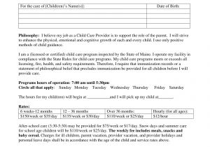 Child Care Provider Contract Template 8 Child Care Contract Example Templates Docs Word
