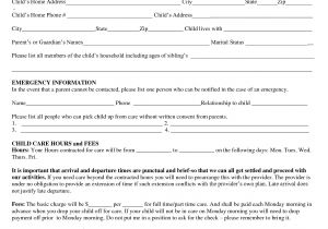 Childcare Contract Template 8 Daycare Contract Template Timeline Template