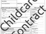 Childminder Contract Template Childminding Contracts Pack Mindingkids