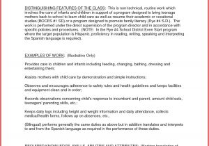 Childminder Cv Template Day Care Center Mission Statement Examples